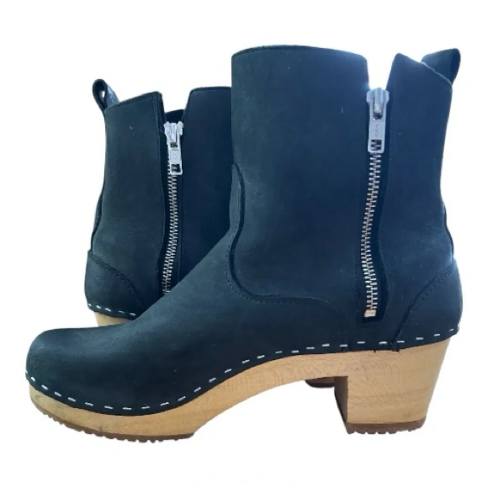 SANDGRENS New‎ York Clog Boots Black Nubuck 41 US 10-10.5 - Picture 5 of 16